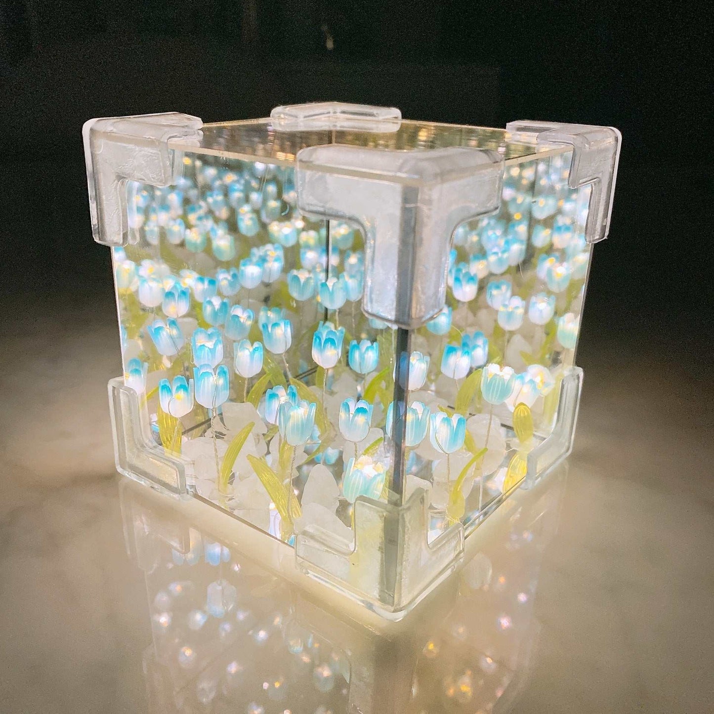 DIY tulip mirror night light kit – product photo, view 5