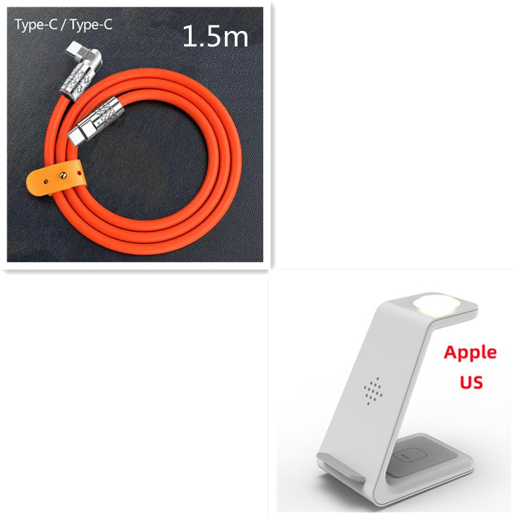 3 In 1 Fast Charging Station Wireless Charger Stand Wireless Quick Charge Dock For Phone Holder Unbranded