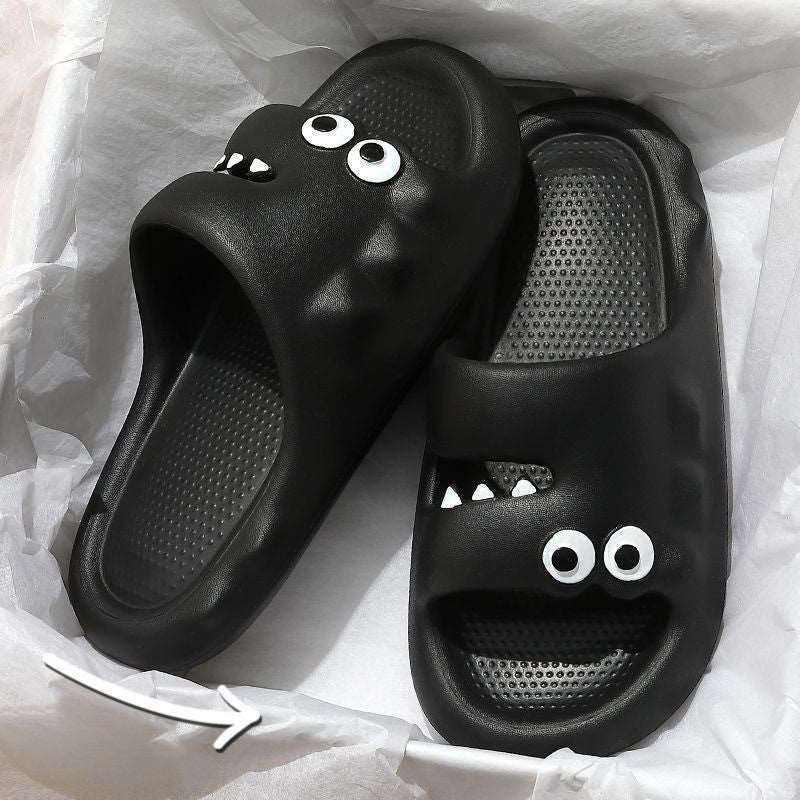 Cute Cartoon Slippers For Women Men Indoor And Outdoor Non-slip Thick Soles Floor Bathroom Slippers Fashion House Shoes Kaps B International
