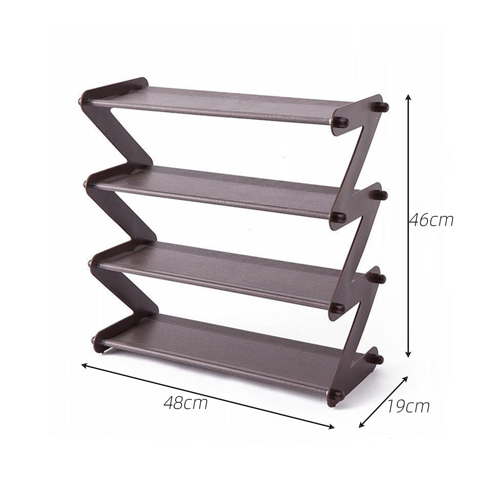 Dormitory storage shoe cabinet shoe rack – alternate view