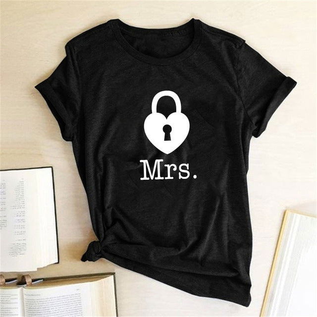 Loose Couple Printed Men's And Women's T-shirts Kaps B International