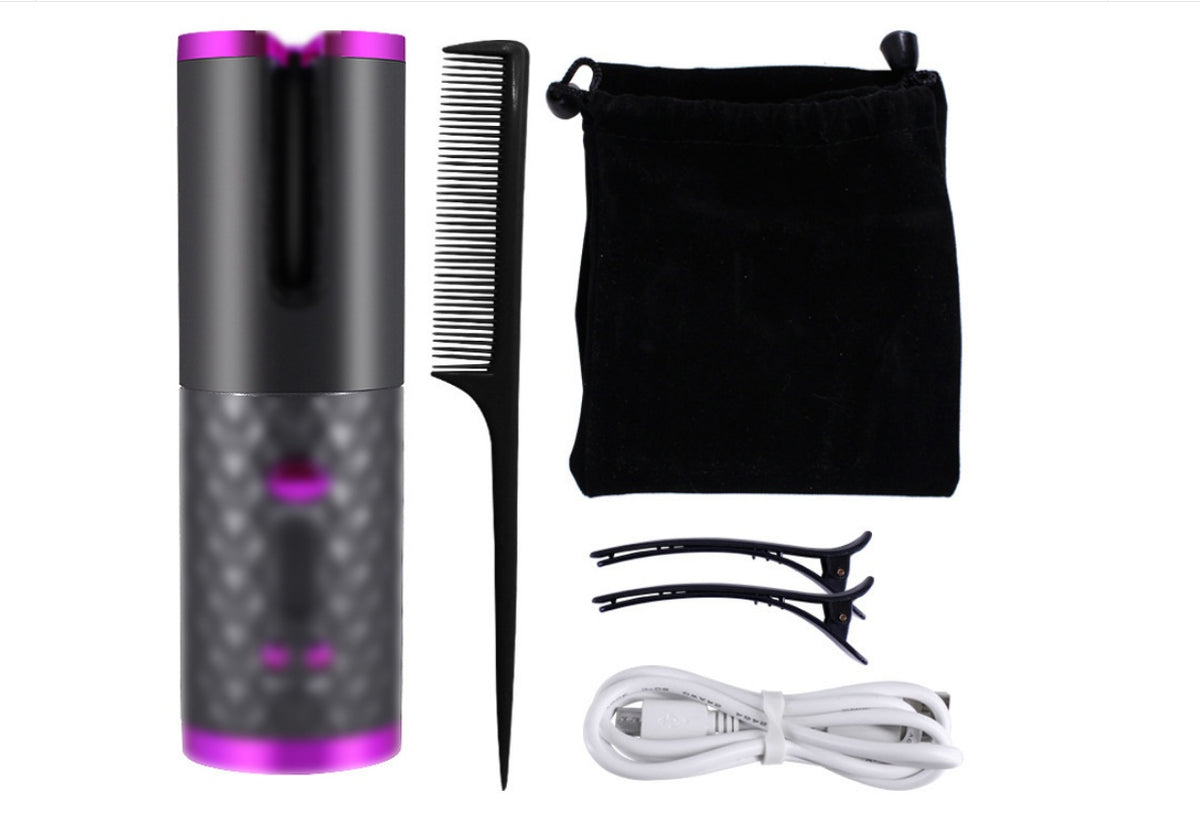 Curling Iron USB Wireless Multifunctional Charging Curler Unbranded