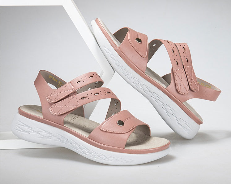 Women's flat wedge heel flip-flops – product photo, view 4