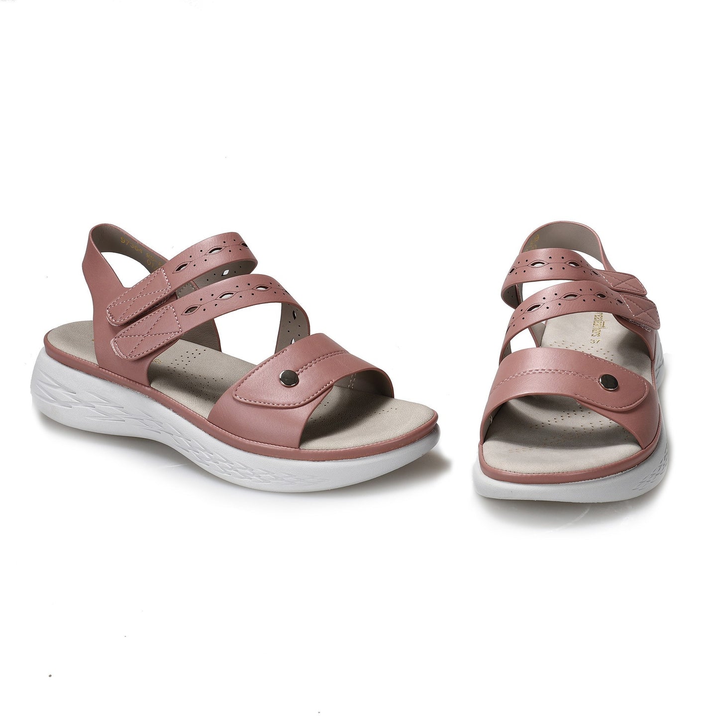 Women's flat wedge heel flip-flops – product photo, view 2
