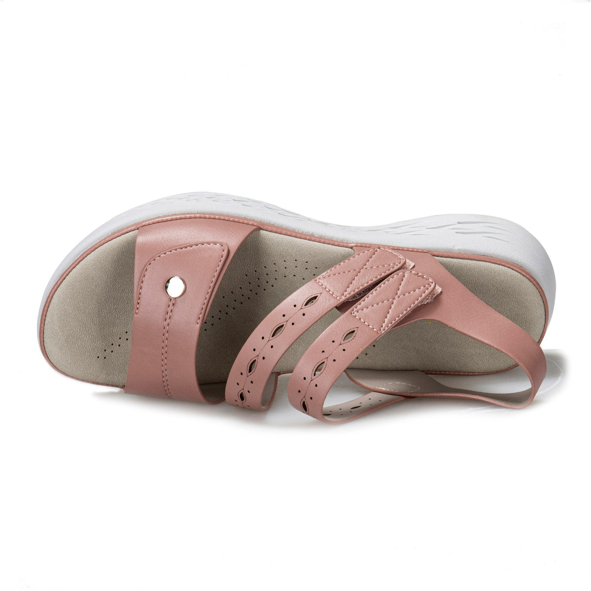 Women's flat wedge heel flip-flops – product photo, view 3