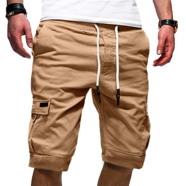 Men Casual Jogger Sports Cargo Shorts Military Combat Workout Gym Trousers Summer Mens Clothing Kaps B International
