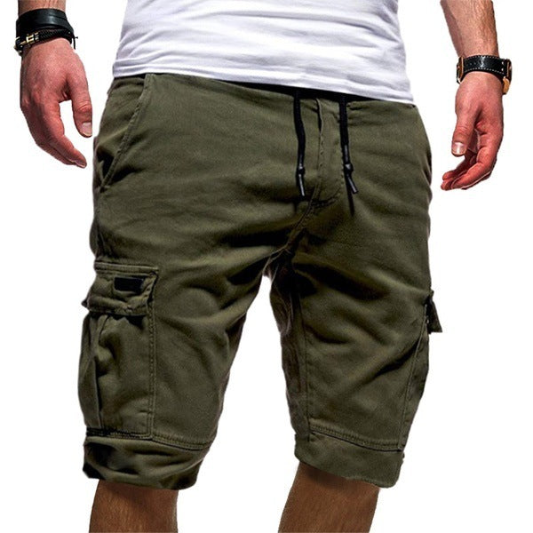 Men Casual Jogger Sports Cargo Shorts Military Combat Workout Gym Trousers Summer Mens Clothing Kaps B International