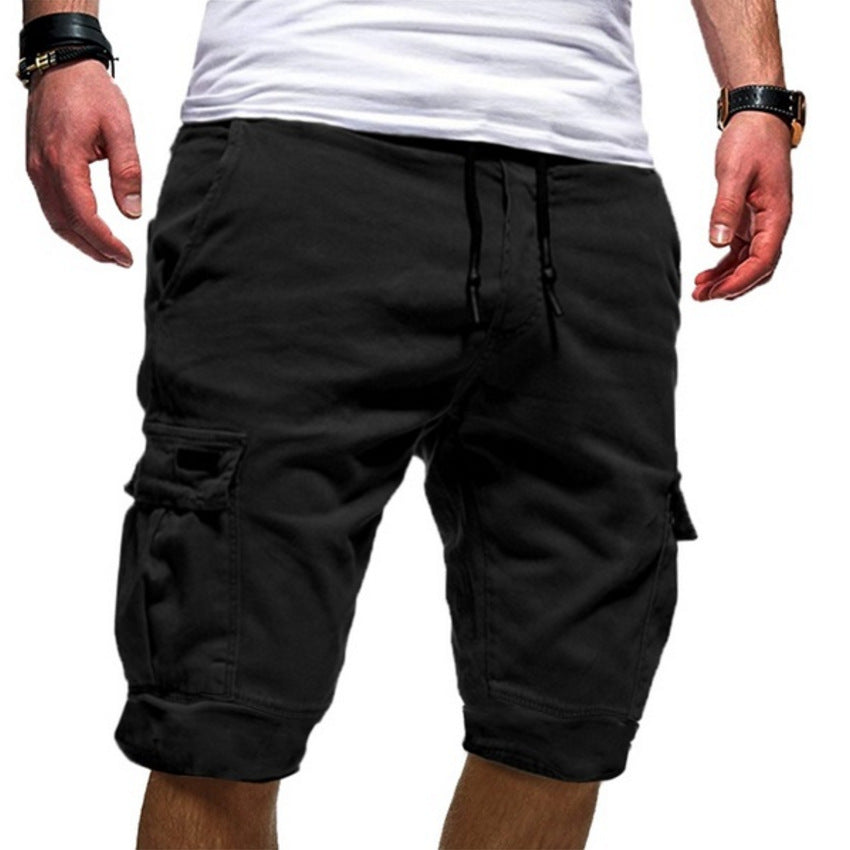 Men Casual Jogger Sports Cargo Shorts Military Combat Workout Gym Trousers Summer Mens Clothing Kaps B International