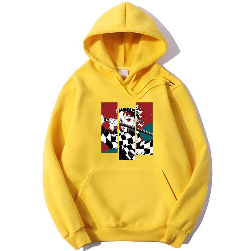 Anime Print Men's And Women's Hoodies Harajuku Street Fashion Hooded Sweatshirt Unbranded