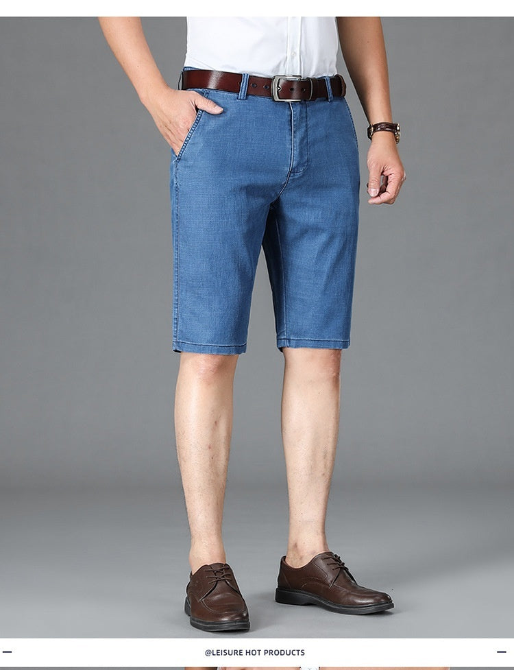 Summer Men's Loose Thin Denim Shorts Kaps B International