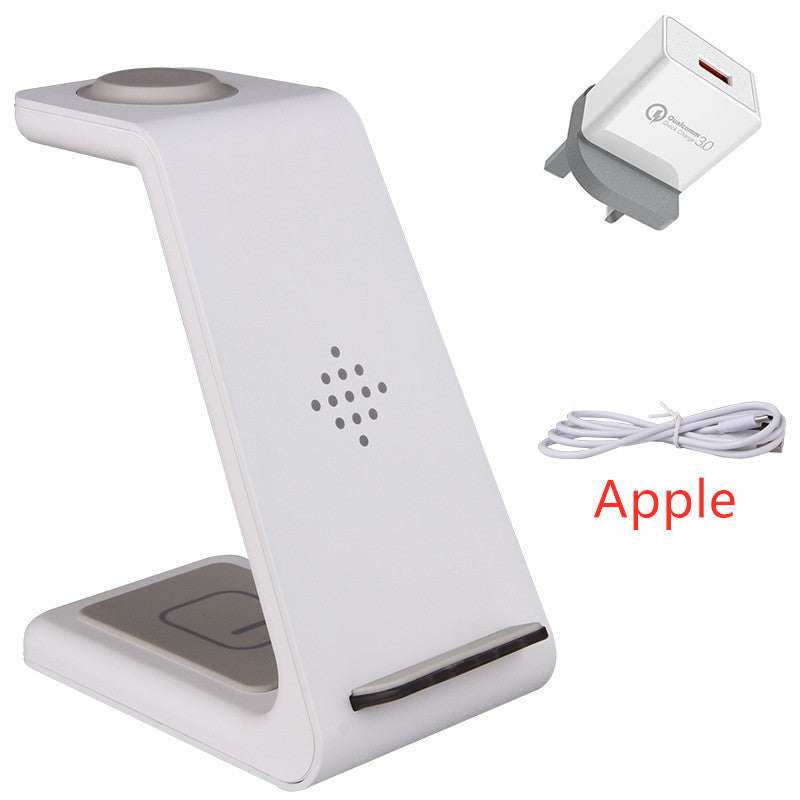 3 In 1 Fast Charging Station Wireless Charger Stand Wireless Quick Charge Dock For Phone Holder Unbranded