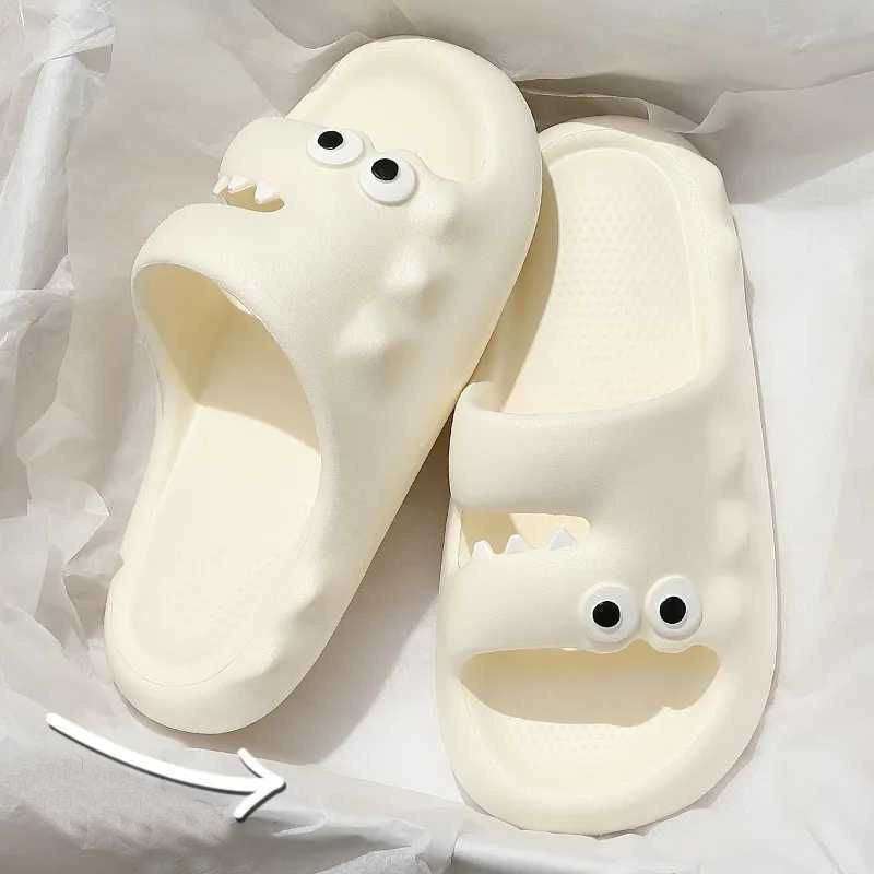Cute Cartoon Slippers For Women Men Indoor And Outdoor Non-slip Thick Soles Floor Bathroom Slippers Fashion House Shoes Kaps B International