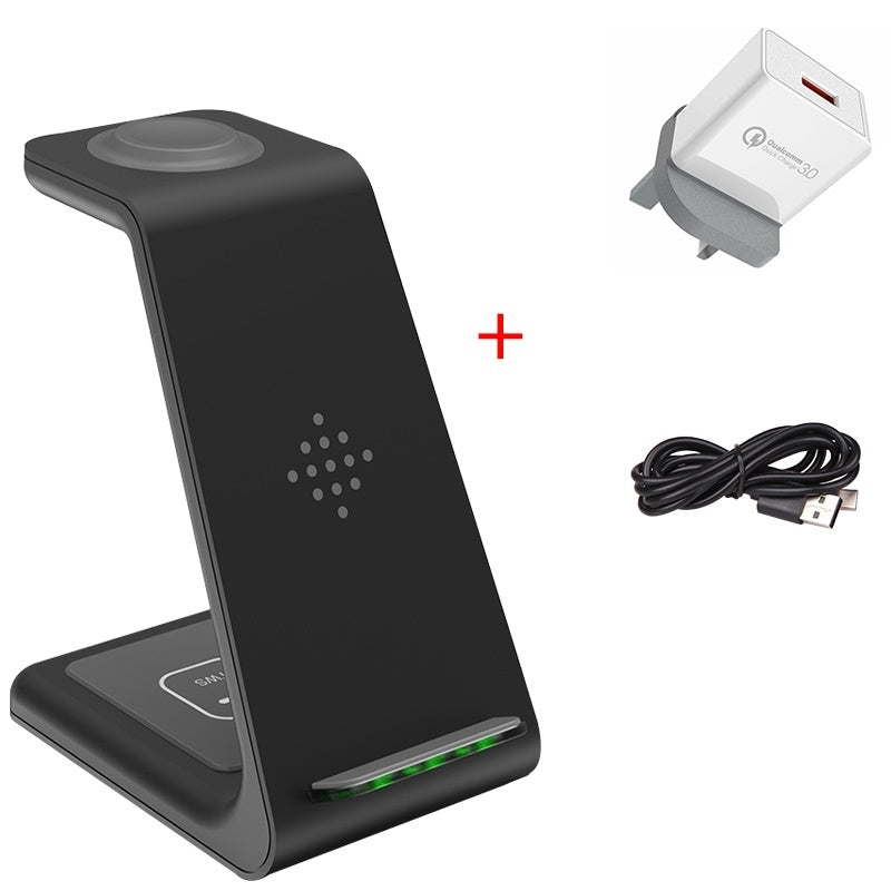3 In 1 Fast Charging Station Wireless Charger Stand Wireless Quick Charge Dock For Phone Holder Unbranded