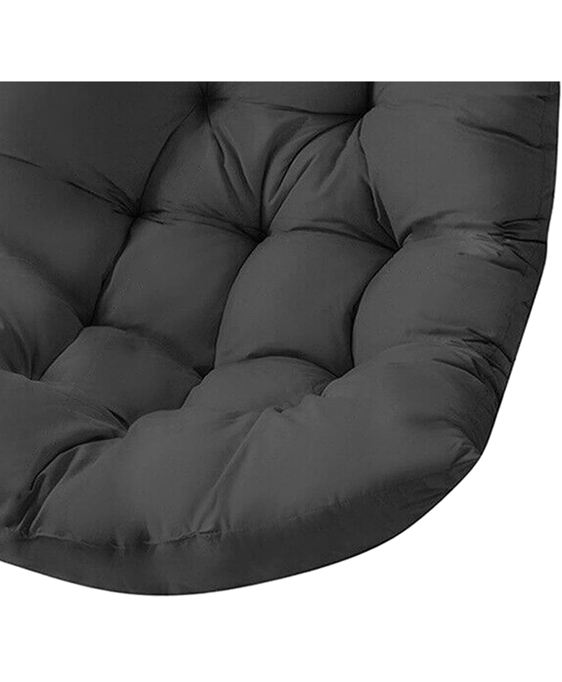 Large Hanging Egg Chair Cushion Sofa Swing Chair Seat Cushion Padded Cover Black.