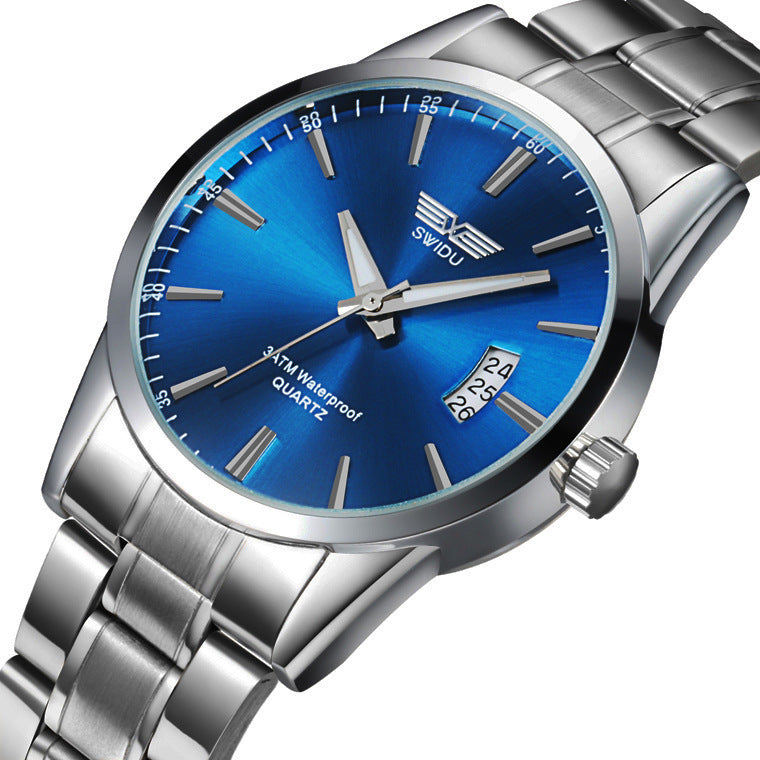 New watches, men's single day steel watches, non mechanical watches, foreign trade watches. Kaps B International