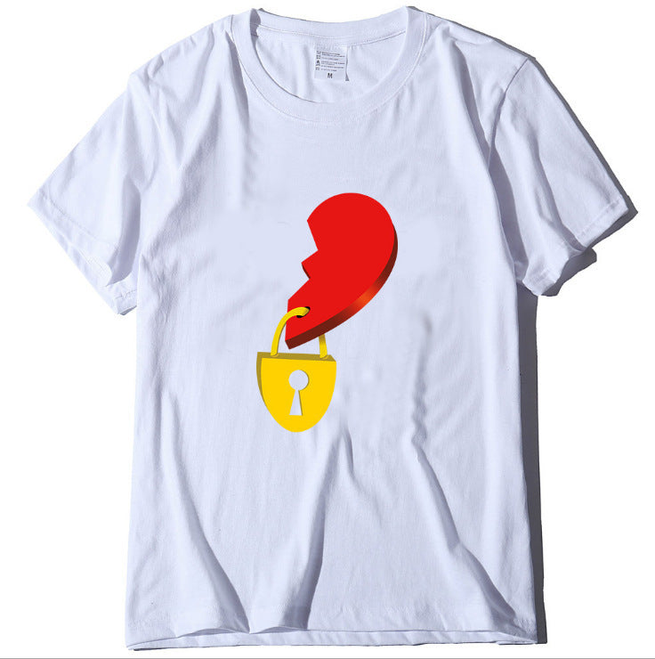 Loose Couple Printed Men's And Women's T-shirts Kaps B International