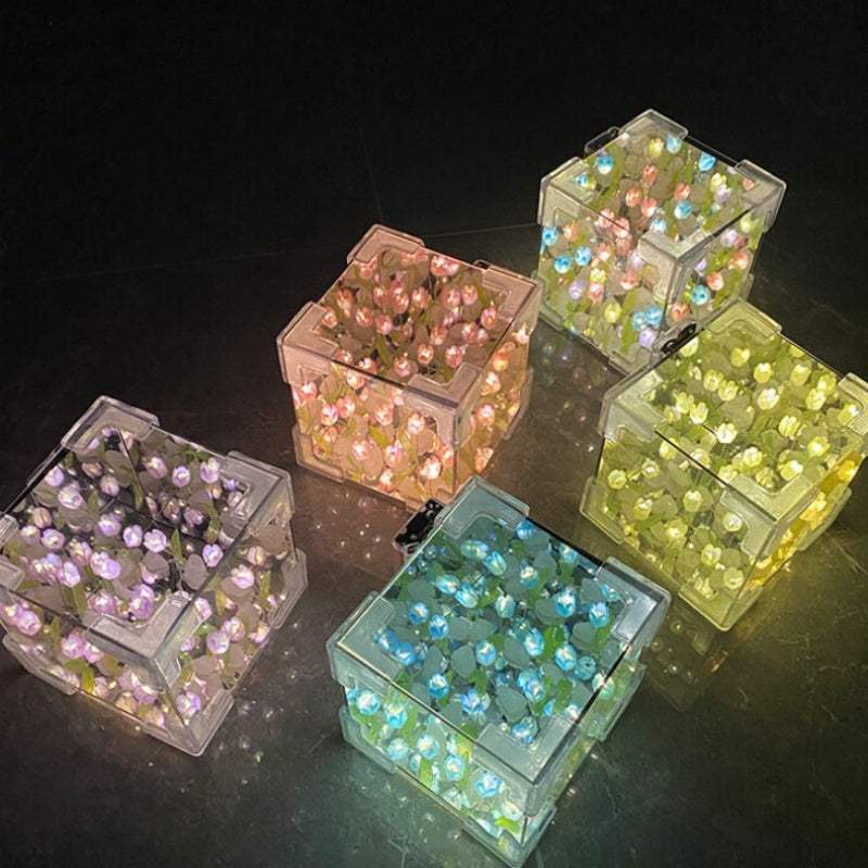 DIY tulip mirror night light kit – product photo, view 2