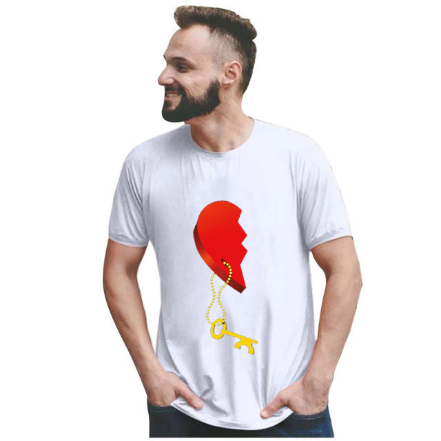 Loose Couple Printed Men's And Women's T-shirts Kaps B International