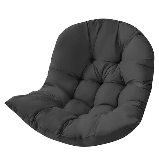 Large Hanging Egg Chair Cushion Sofa Swing Chair Seat Cushion Padded Cover Black.