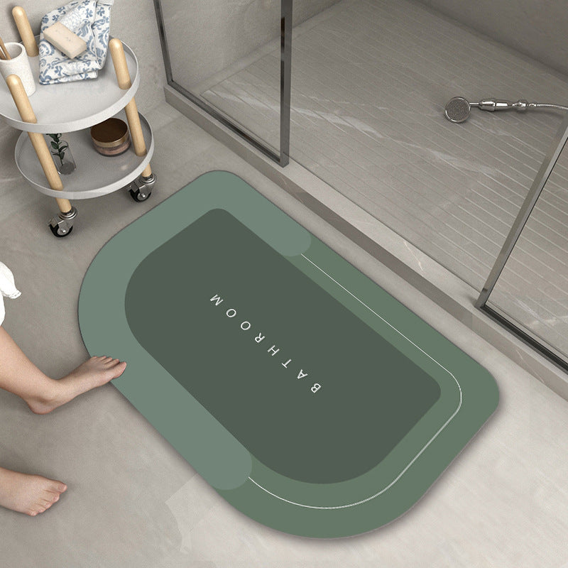 Cushion Cushion Bathroom Sliding Door Floor Bathroom Foot Mat Unbranded