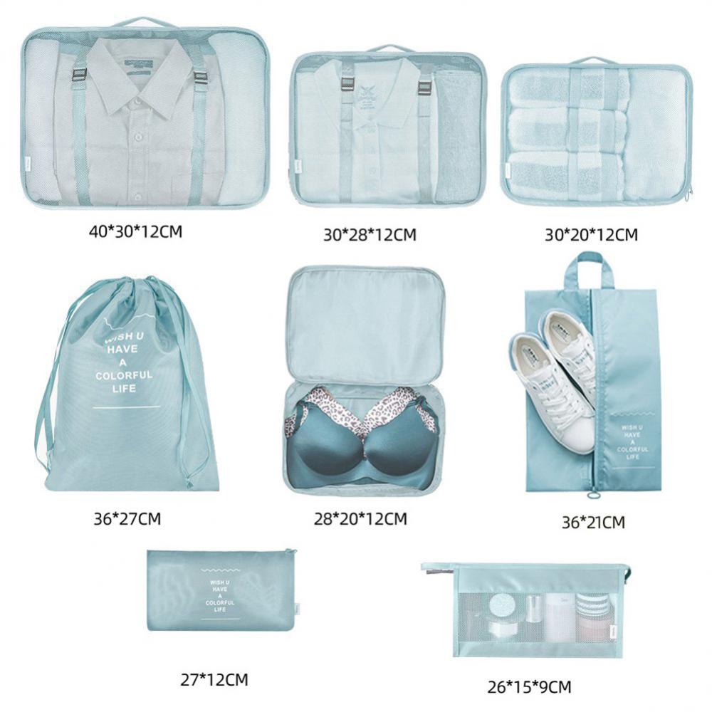 8-piece packing cube set for travel luggage – product view 3 of 15