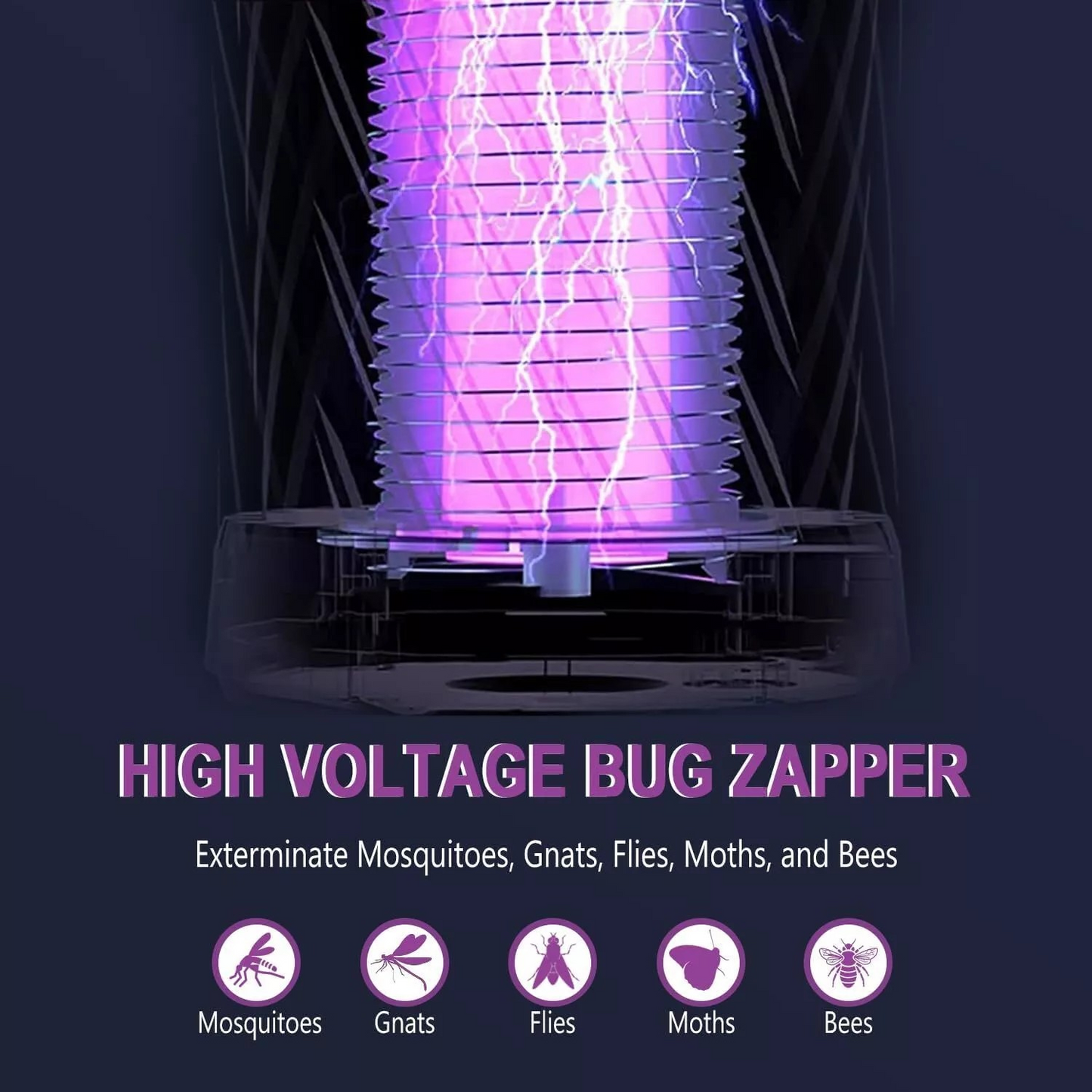 Bug Zapper Mosquito Killer Lamp Insect Catcher Fly Trap LED UV Mozzie Electric Indoor Outdoor