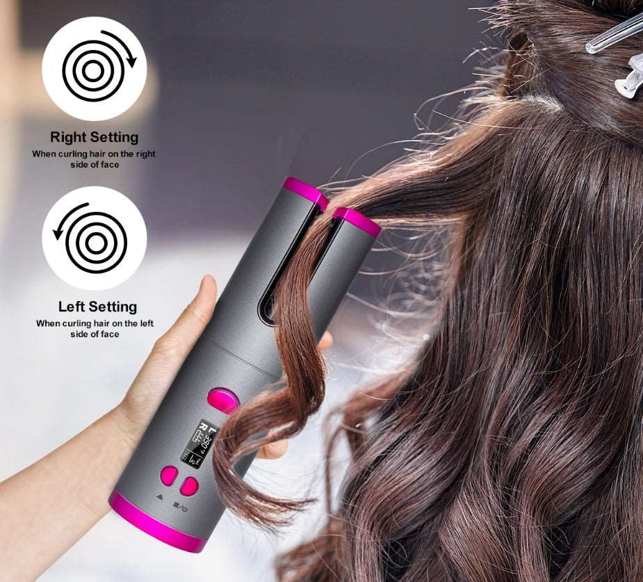 Curling Iron USB Wireless Multifunctional Charging Curler Unbranded