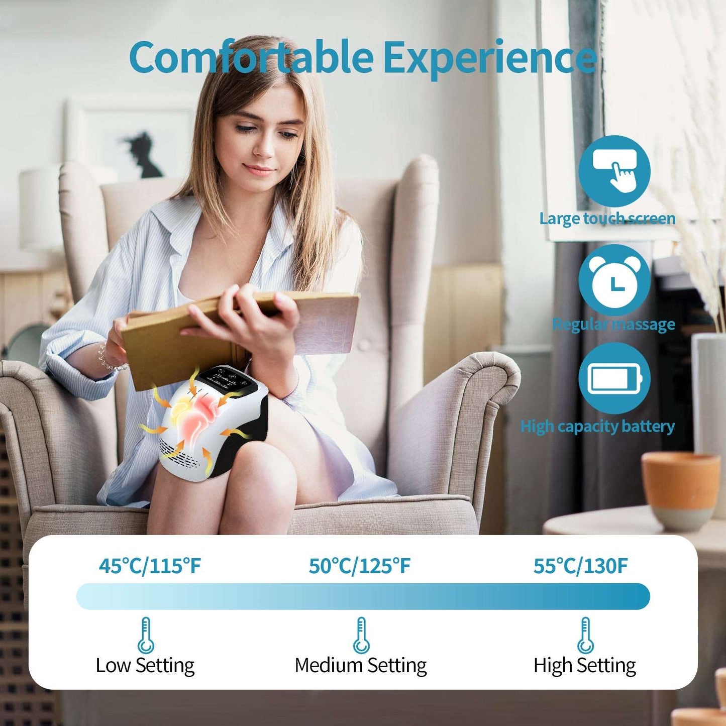 Intelligent Knee Massager Electric Knee Physiotherapy Kaps B International