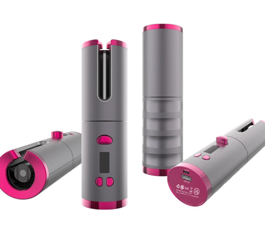 Curling Iron USB Wireless Multifunctional Charging Curler Unbranded