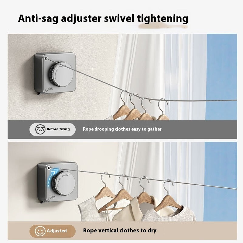 Rust-proof anti-sagging laundry line for indoor and outdoor clothes drying – product photo, view 9