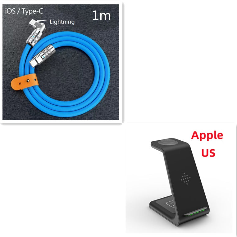 3 In 1 Fast Charging Station Wireless Charger Stand Wireless Quick Charge Dock For Phone Holder Unbranded