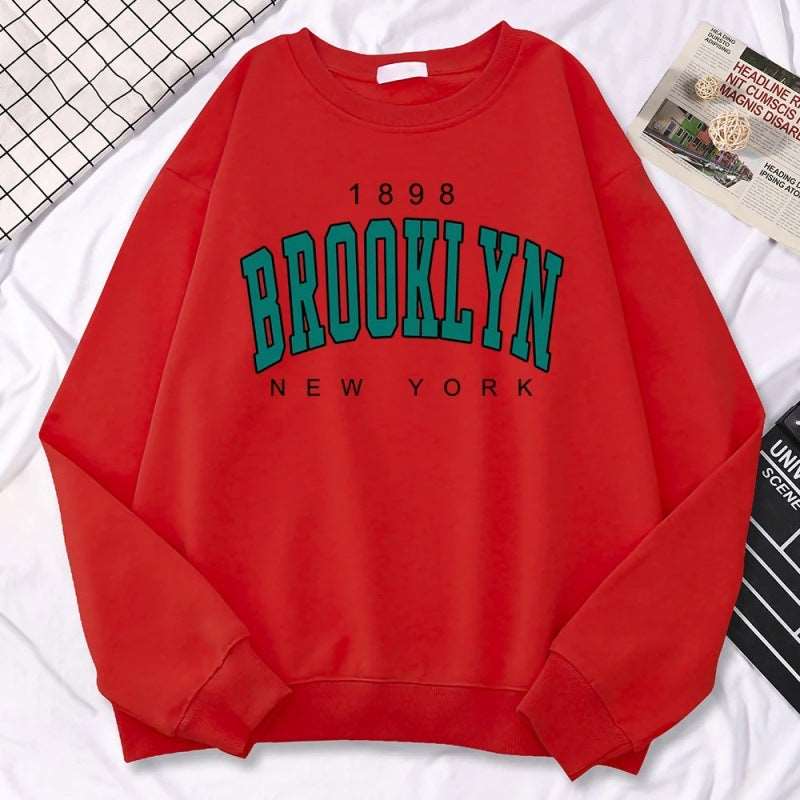 Autumn Kawaii Womens Sweatshirts 1898 Brooklyn Unbranded