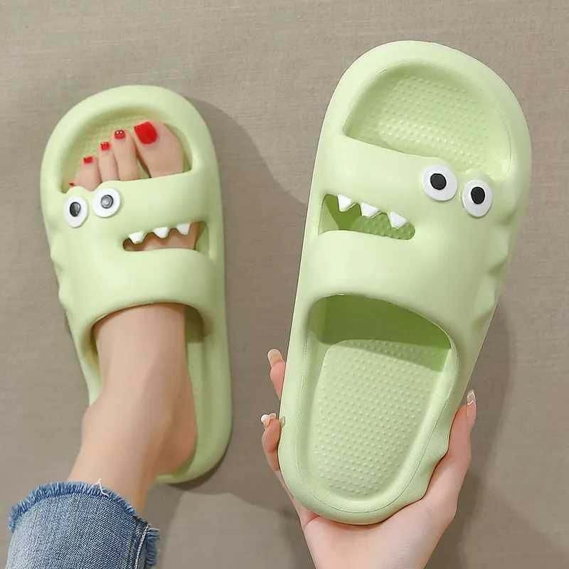 Cute Cartoon Slippers For Women Men Indoor And Outdoor Non-slip Thick Soles Floor Bathroom Slippers Fashion House Shoes Kaps B International