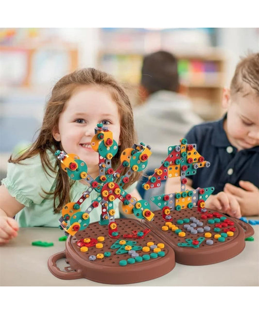 Magic Montessori Play Toolbox,Creative Magic Play Toolbox Bear w/ Drill Game Toy.