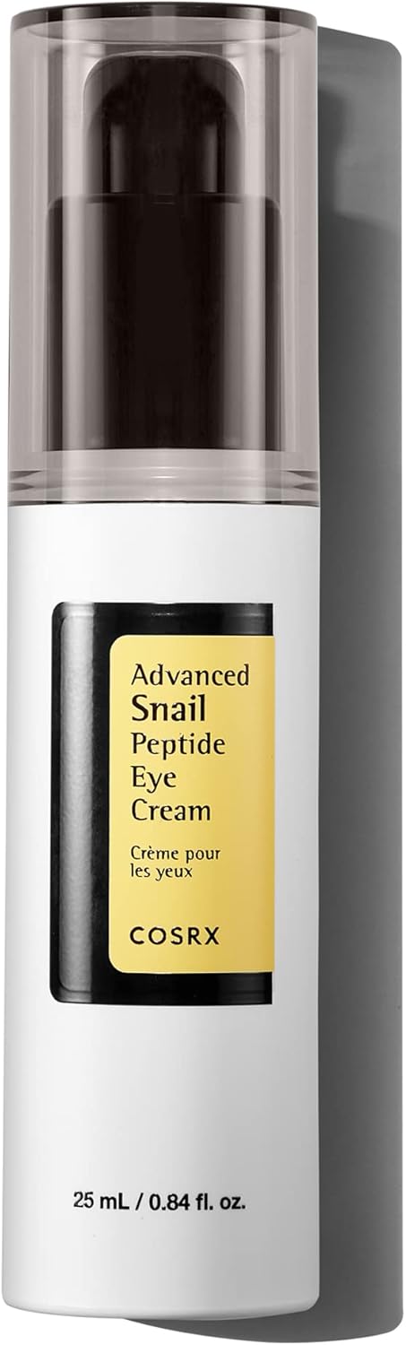 COSRX Snail Peptide Eye Cream 73.7% Snail Mucin and Niacinamide - Brightening Korean Night Cream for Fine Lines and Dark Circles