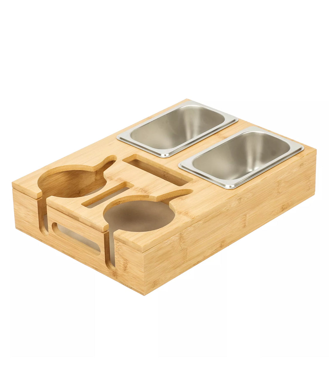 Bamboo Couch Cup Holder Tray - Versatile Bed & Car Organizer