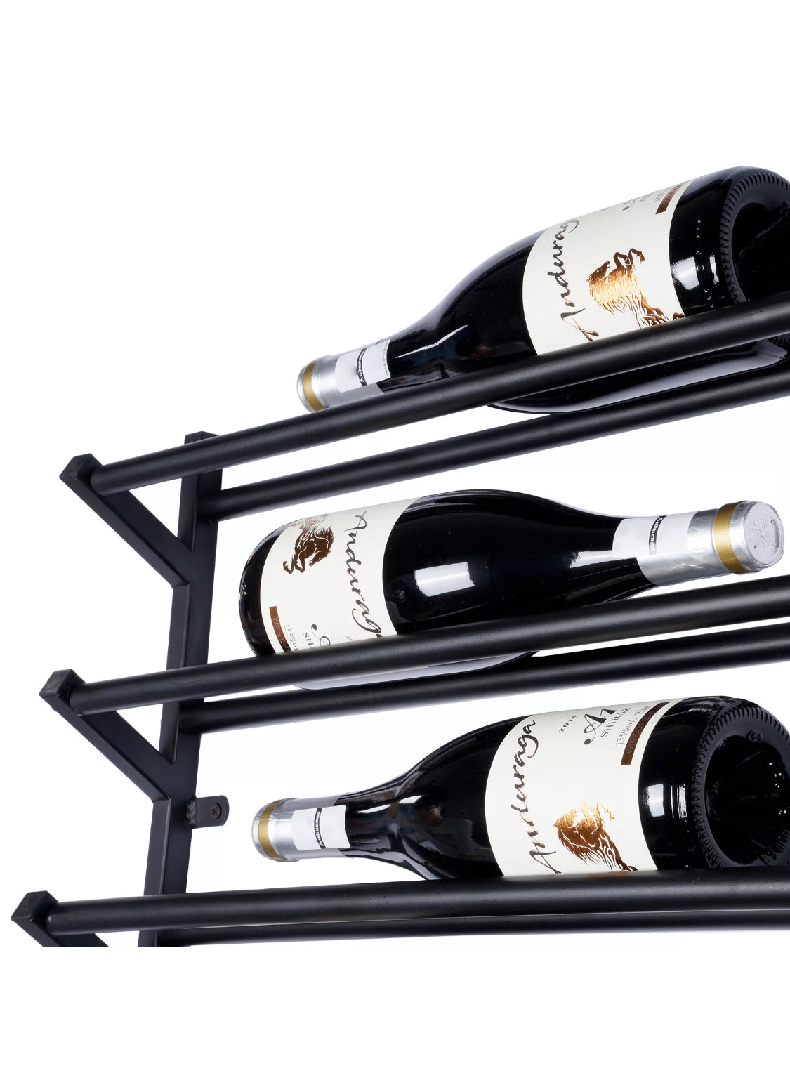 Wall-mounted metal wine rack – product view 8 of 11