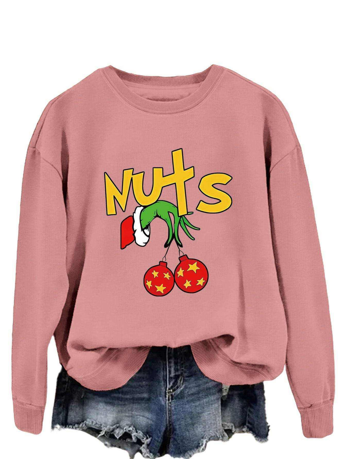 Printed long sleeve pullover hoodie in various colors made of high-quality cotton for comfort and style