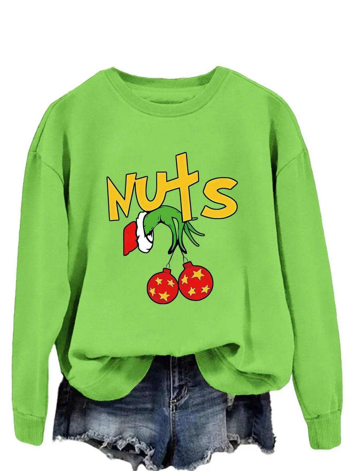 Printed long sleeve pullover hoodie in various colors and cotton fabric