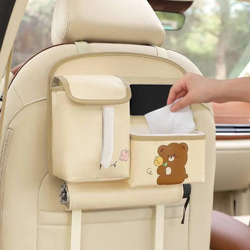 Multifunctional Car Storage Bag Cute Cartoon car bag car storage