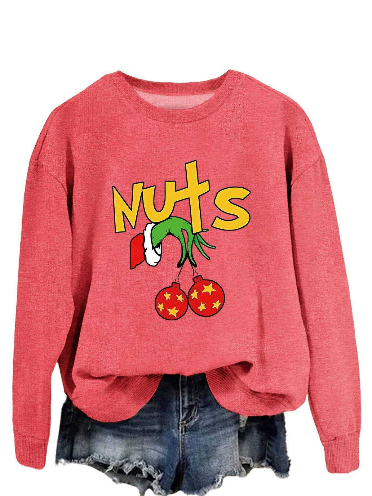 Printed long sleeve pullover hoodie in multiple colors made of high-quality cotton