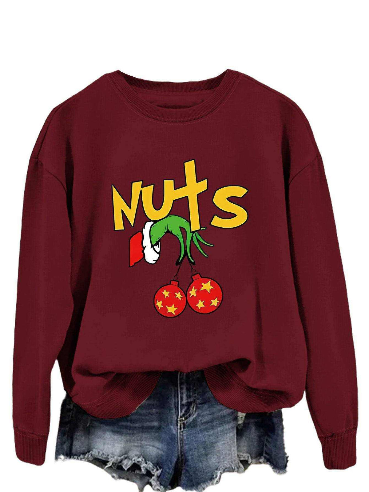 Printed long sleeve pullover hoodie in multiple colors made from cotton with stylish print designs
