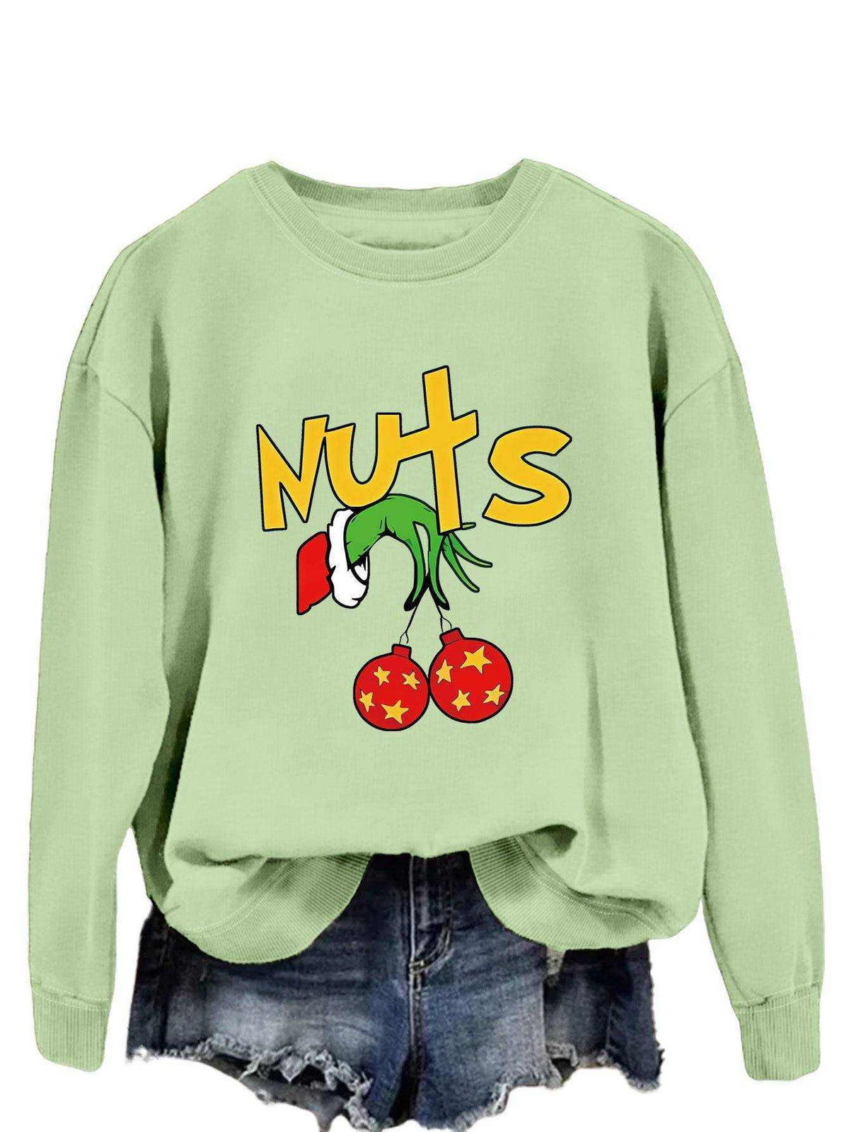 Printed long sleeve pullover hoodie in various colors and patterns made from cotton