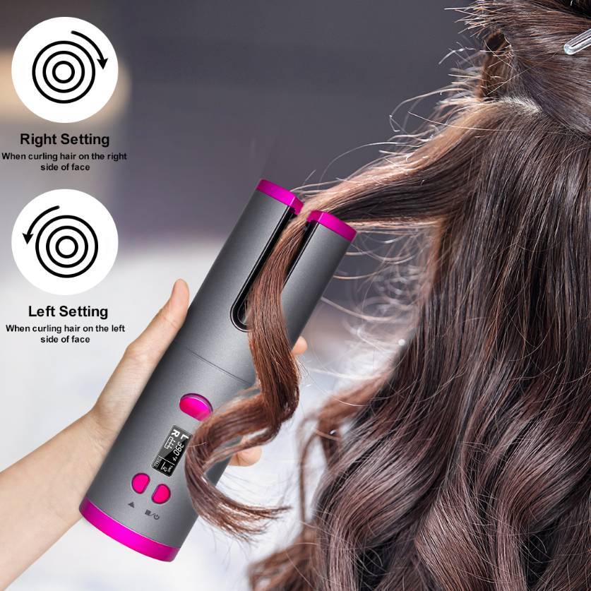 Curling Iron USB Wireless Multifunctional Charging Curler Unbranded