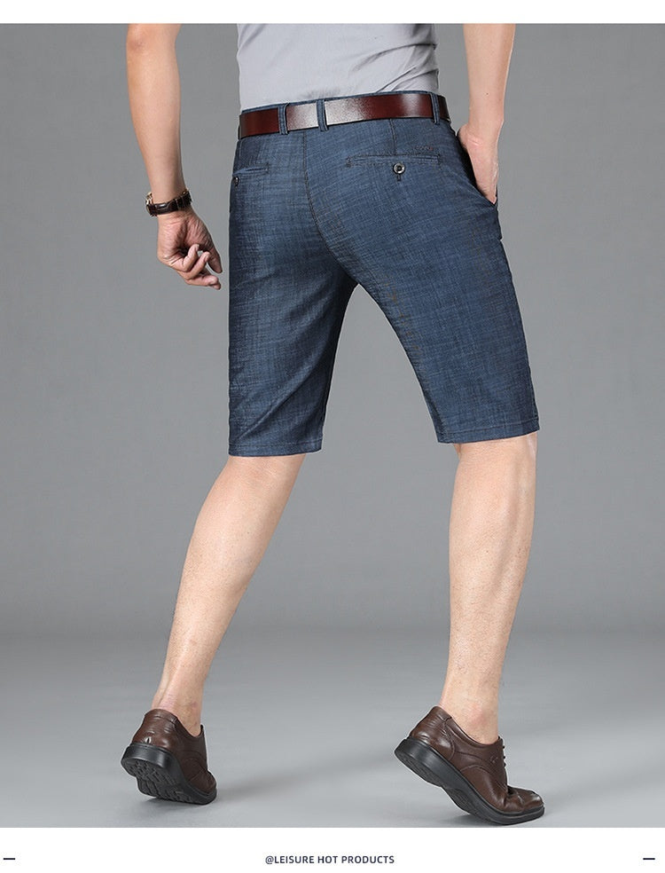 Summer Men's Loose Thin Denim Shorts Kaps B International