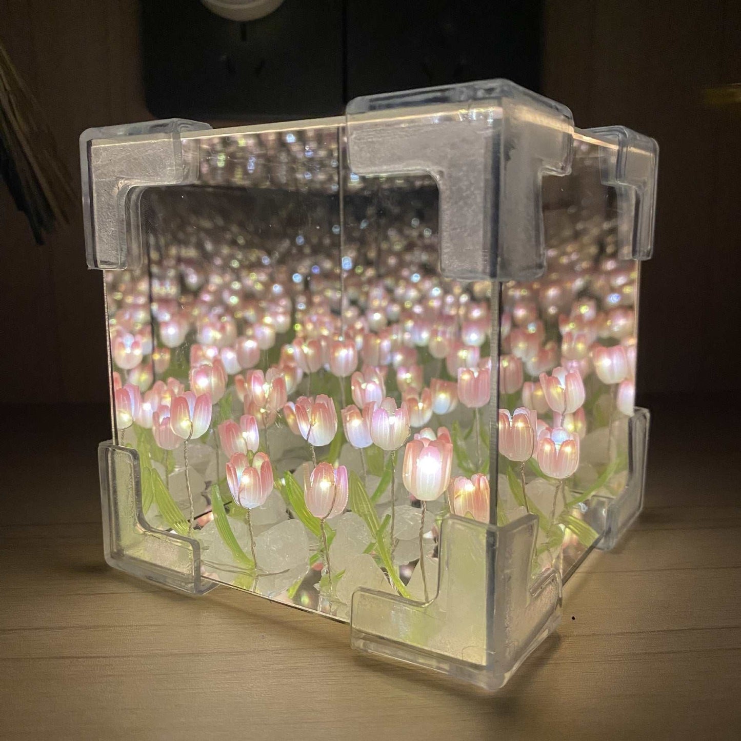 DIY tulip mirror night light kit – product photo, view 4