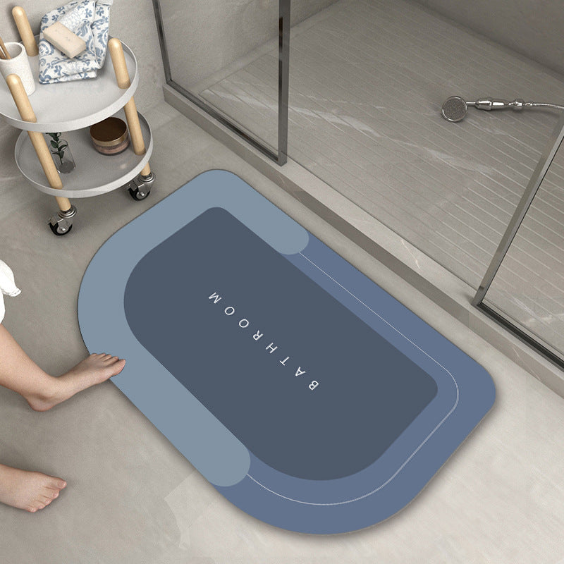 Cushion Cushion Bathroom Sliding Door Floor Bathroom Foot Mat Unbranded