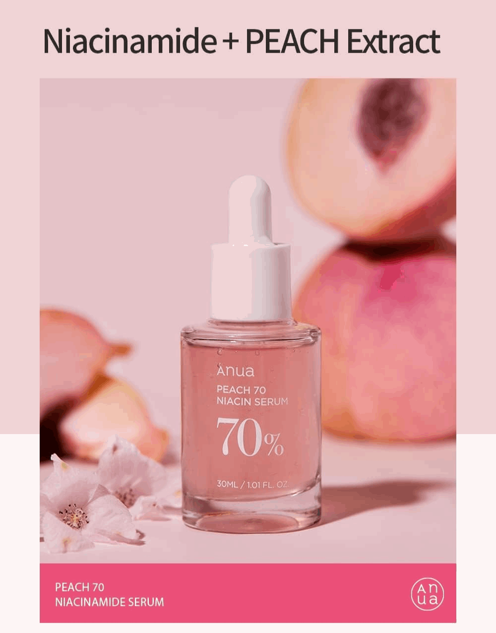 Anua Peach 70% Niacin Serum 30 ml Anua