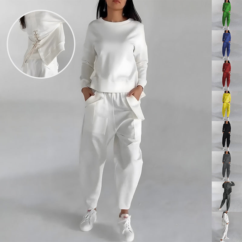 Women's sweatshirt and loose trousers lounge set – main product photo
