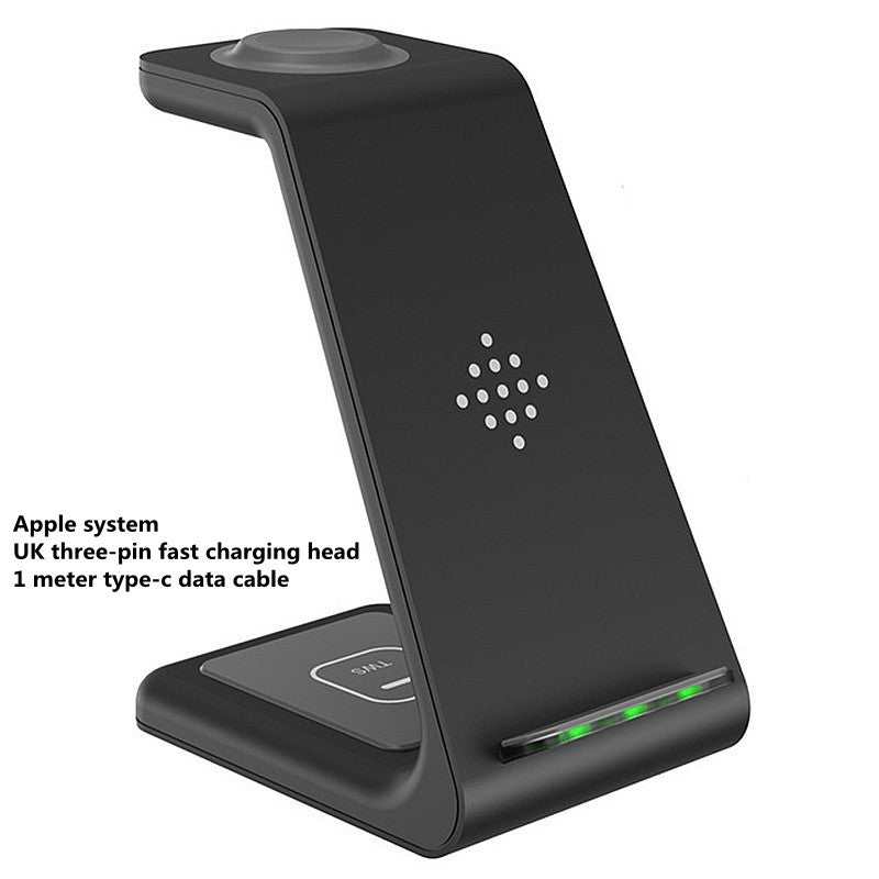 3 In 1 Fast Charging Station Wireless Charger Stand Wireless Quick Charge Dock For Phone Holder Unbranded